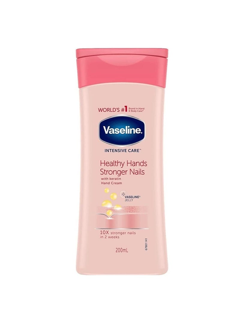 Vaseline Intensive Care Healthy Hands Stronger Nails With Keratin And Jelly Hand Cream 75ml. - Image 4