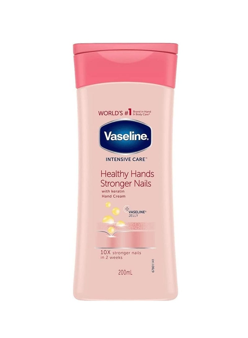 Vaseline Intensive Care Healthy Hands Stronger Nails With Keratin And Jelly Hand Cream 75ml. - Image 1