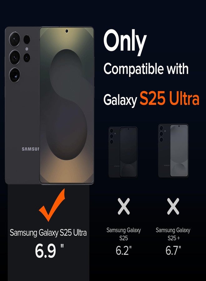 إيفولير غطاء iVoler الشفاف المقاوم للاصفرار لهاتف سامسونج جالاكسي S25 ألترا 5G مع قطعتين من فيلم الزجاج المقوى، [مقاوم للصدمات بمعايير عسكرية] غطاء نحيف شفاف - Image 2