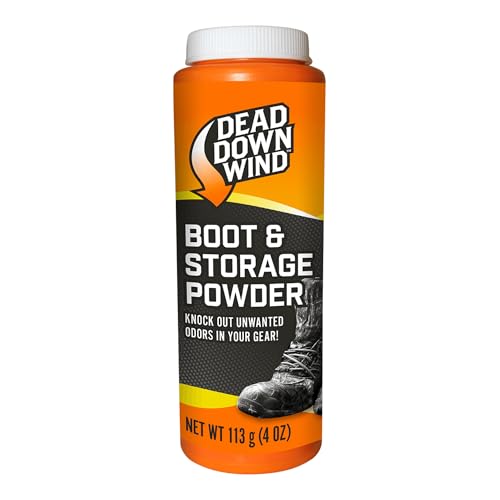 Dead Down Wind Boot and Storage Powder | 4 Oz Bottle | Hunting Accessories | Helps With Odor for Hunting Boots, Gear, Storage Bags + Clothes | Scent Management Foot Powder - Image 1