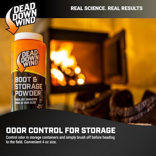 Dead Down Wind Boot and Storage Powder | 4 Oz Bottle | Hunting Accessories | Helps With Odor for Hunting Boots, Gear, Storage Bags + Clothes | Scent Management Foot Powder - Image 5