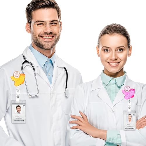 Kdgtewq 2Pcs Don’t Fall for Me Badge Reel with ID Clip Holder Retractable for Nurse Nursing Name Tag Card Cute Funny Cow Accessories with Alligator Medical Assistant MA CNA RN ER Office Student Work Hospital - Image 5