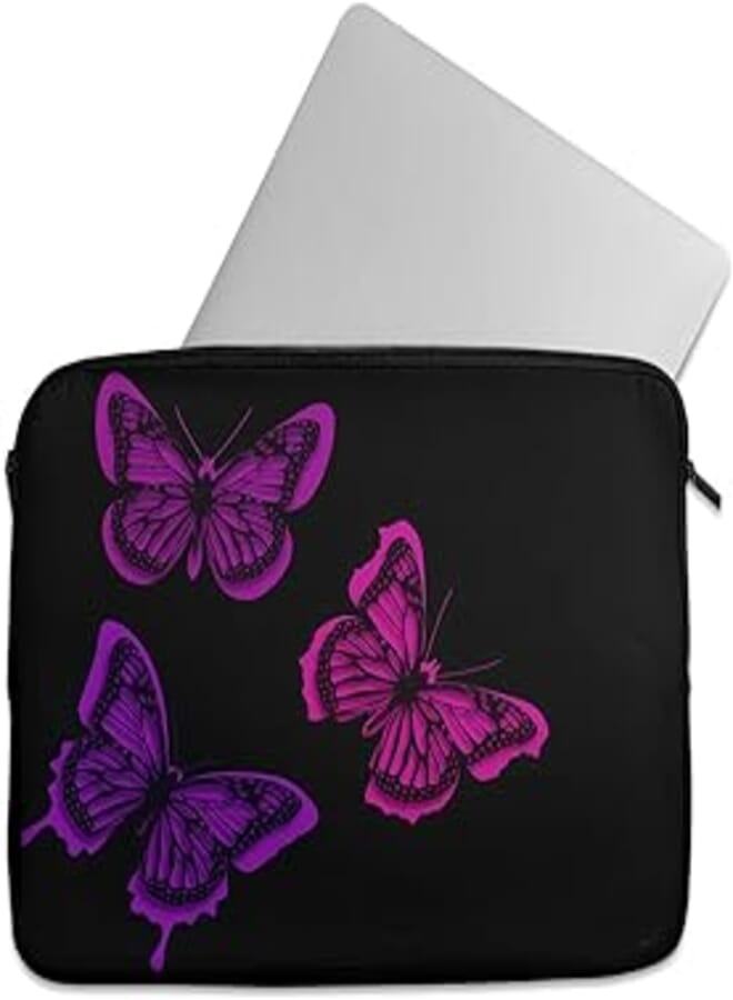 CanvaEgypt CANVAEGYPT Laptop-Sleeve-Pinky-Butterfly 
