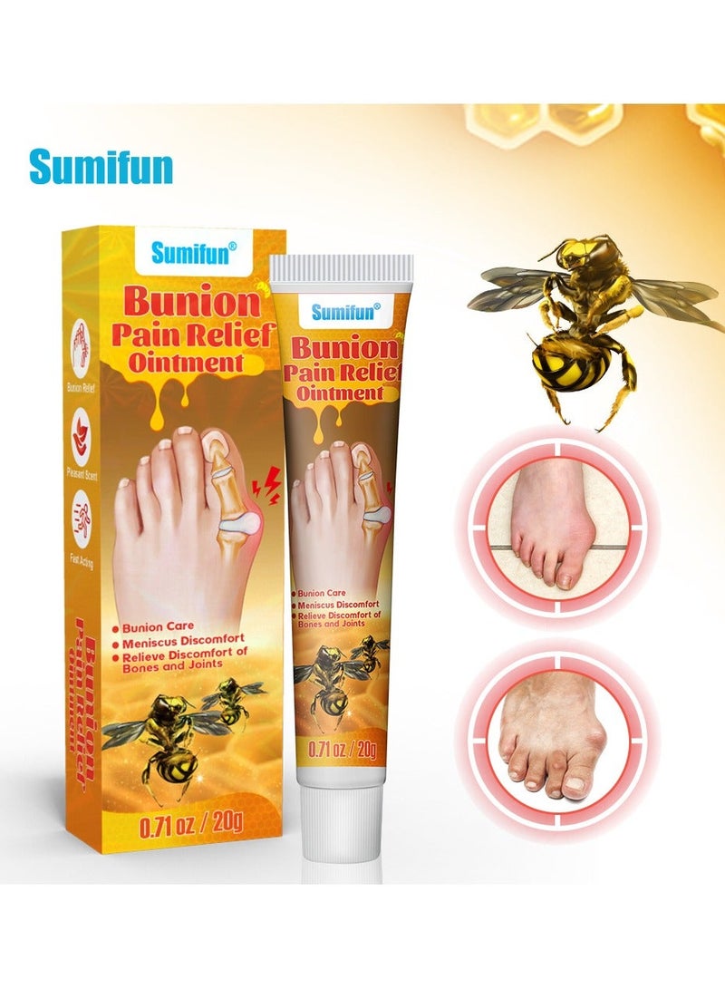 Sumifun 3-PACK Bee Venom Bunion Soothing Cream, relieves foot bunion pain 20g*3 - Image 2