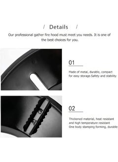 Samtrish Samtrish Gas Stove Cover Black Burner StandGas Saver Jali Ring Pack 1 Fire Windproof Gas Saving Gas Chula Stand4 Legs Support07mm Thickness Heavy Material  - Image 5