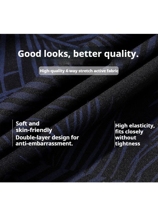 YUKE Men's Running Shorts, Men's Quick-Drying Workout Running Shorts, 2-in-1 Invisible Shorts, Multifunctional Gym Yoga Outdoor Sports ShortsXL - Image 4