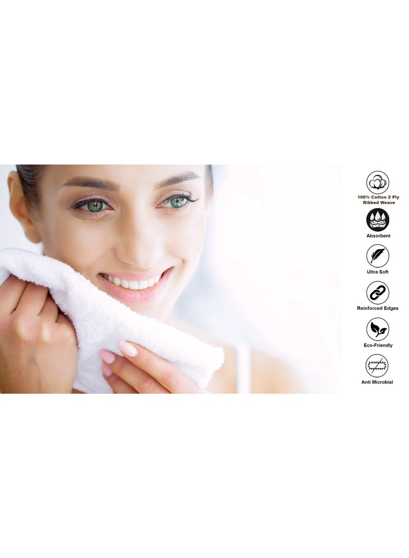 Lavish Touch 100% Cotton Face Towels (8 Pack, 33x33 cm) - 500 GSM Large Hand Towels Super Absorbent and Soft, Ideal for Everyday use - Image 3