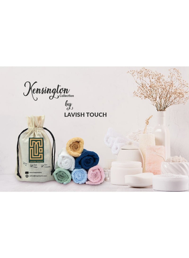 Lavish Touch 100% Cotton Face Towels (8 Pack, 33x33 cm) - 500 GSM Large Hand Towels Super Absorbent and Soft, Ideal for Everyday use - Image 4