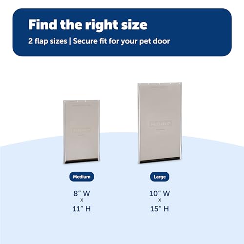PetSafe Classic Replacement Flap - Maintains Weather Seal - Soft Tinted Vinyl Flap with Magnetic Closure - Compatible with Wall Entry & Patio Panel Pet Doors - Easy to Install - Medium - Image 4