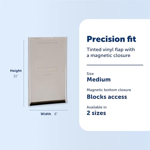 PetSafe Classic Replacement Flap - Maintains Weather Seal - Soft Tinted Vinyl Flap with Magnetic Closure - Compatible with Wall Entry & Patio Panel Pet Doors - Easy to Install - Medium - Image 3