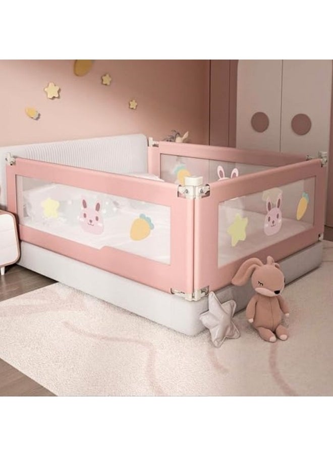 GGEROU 1-Piece Bed Guard Rail for Cribs, Toddler Extra Long Bed Rails,Baby Fence,Universal Baby & Children Rail,Upgrade Reinforced Safety Fence Protector Bed Rail Guard for Kids  - Image 2