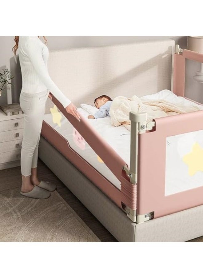 GGEROU 1-Piece Bed Guard Rail for Cribs, Toddler Extra Long Bed Rails,Baby Fence,Universal Baby & Children Rail,Upgrade Reinforced Safety Fence Protector Bed Rail Guard for Kids  - Image 5