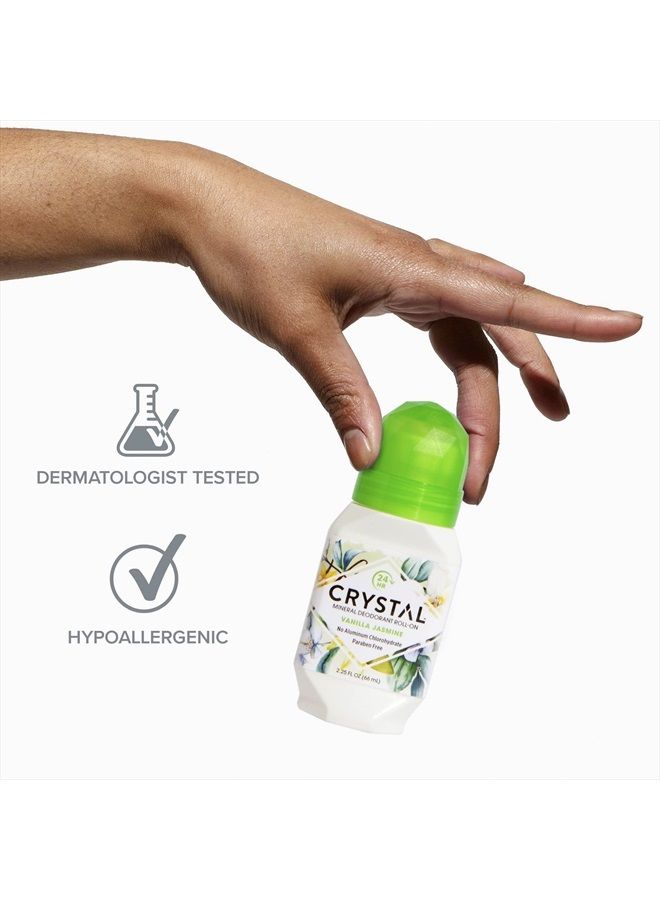 CRYSTAL Deodorant Crystal Mineral Deodorant Roll-On, Vanilla Jasmine, 2.25 fl oz - Image 4