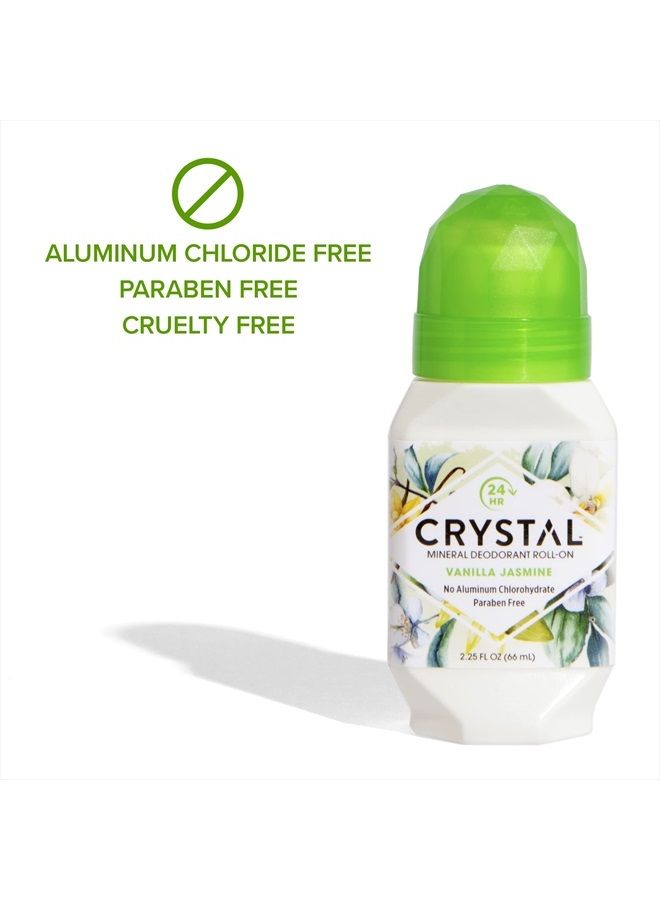 CRYSTAL Deodorant Crystal Mineral Deodorant Roll-On, Vanilla Jasmine, 2.25 fl oz - Image 3