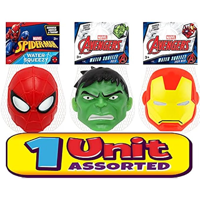 Ja-Ru Marvel Avengers Stretchy Squishy Stress Ball (1 Ball Assorted) Superheroes Hulk Spiderman & Iron Man Stretchy Fidget Toy Hand Therapy Birthday Toy Supplies for Kids. Stocking Stuffers ABC-6808-1 - Image 3