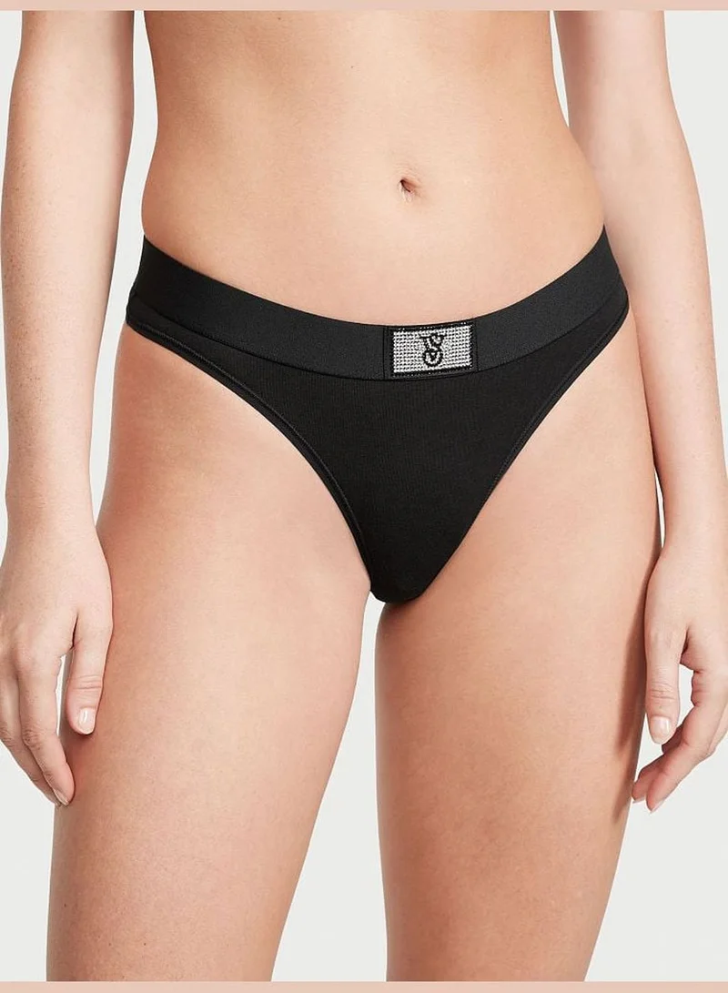 Victoria's Secret Shine Patch Thong Panty