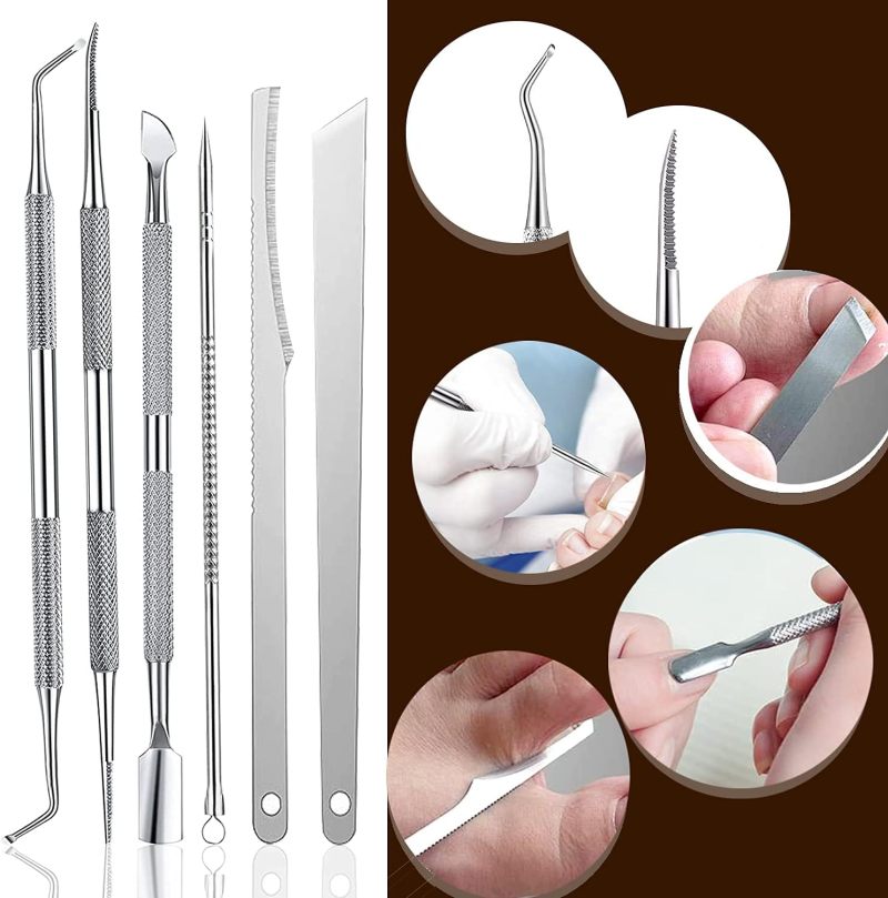 Ingrown Toenail Tool Kit: 100% Surgical Grade Stainless Steel - Ergonomic Non-slip Handle Sharp Precise Blade - Compact Travel Case for Professional At-home Pedicure Manicure Pain Relief Nail Care - Image 4