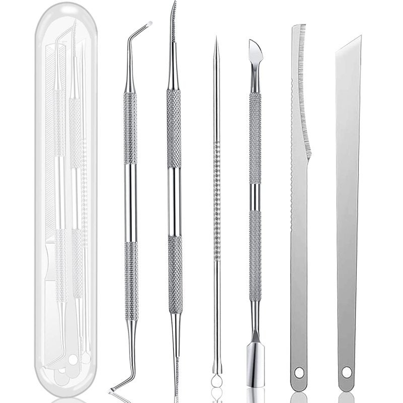 Ingrown Toenail Tool Kit: 100% Surgical Grade Stainless Steel - Ergonomic Non-slip Handle Sharp Precise Blade - Compact Travel Case for Professional At-home Pedicure Manicure Pain Relief Nail Care - Image 1