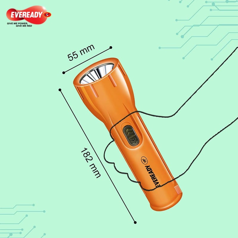 Eveready Eveready Streak DL22 Digi LED Torch Super Bright 1W LED 3X Battery Life 4X Torch Life Heavy Duty Rechargeable Flashlight Overcharge Protection Durable ABS Body  - Image 4
