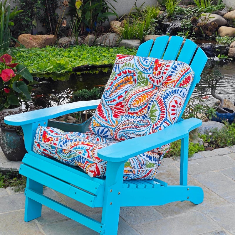 JMGBird Outdoor Chair Cushion Set of 2 Patio Cushions 19x19 with Ties Outdoor Cushions for Patio Furniture - Image 5
