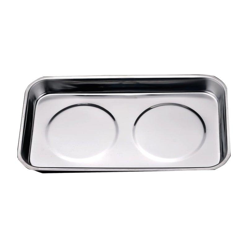 Harden 5.5" X 9.5" Professional Rectangle Stainless Steel Magnetic Tray for Socket Screw Nuts, Bolts Metal Parts, Srong Magnet - 670602 - Image 1
