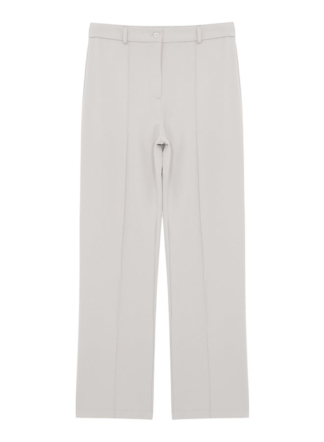trendyol Cream Wide Leg/Wide Leg Woven Fabric Trousers - Image 5