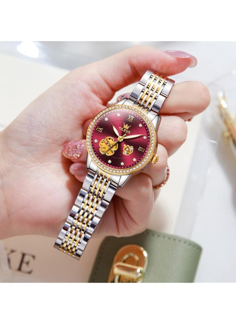 أوليفز ساعة OLEVS النسائية الرسمية المضيئة المقاومة للماء 6706 - Image 2