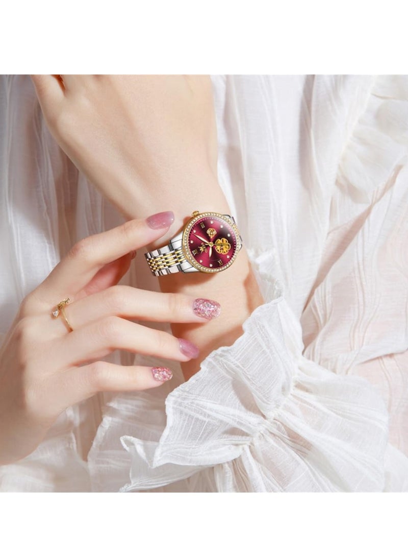 أوليفز ساعة OLEVS النسائية الرسمية المضيئة المقاومة للماء 6706 - Image 4