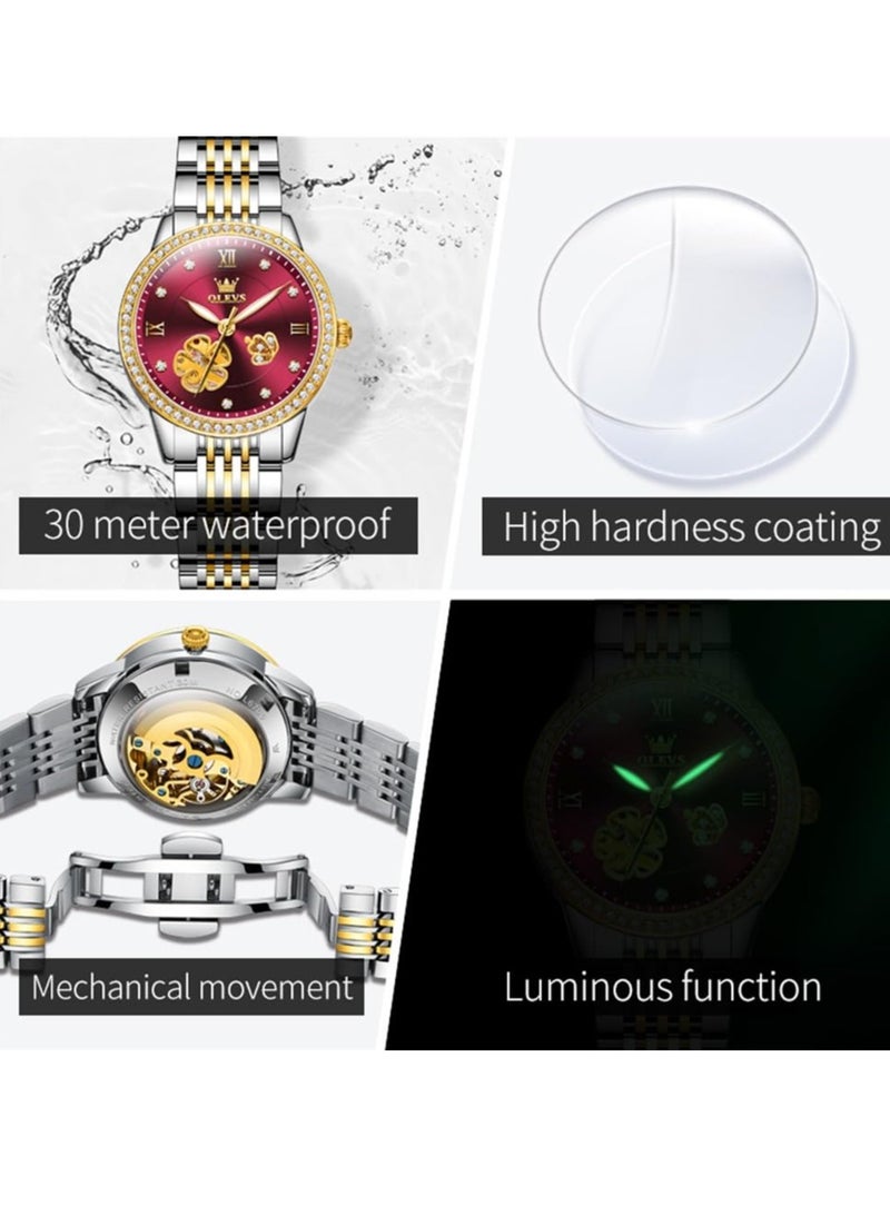 أوليفز ساعة OLEVS النسائية الرسمية المضيئة المقاومة للماء 6706 - Image 5