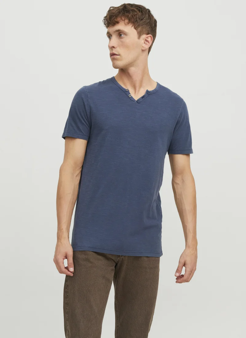 JJESPLIT NECK TEE SS NOOS
