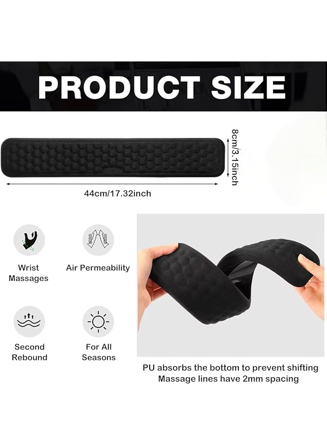 erorex Keyboard Wrist Rest Soft Memory Foam Wrist Support For Keyboard Keyboard Hand Rest Pad For Wrist Pain Relief Keyboard Wrist Guard For Long Hours Of Work Gaming Studying - Image 2