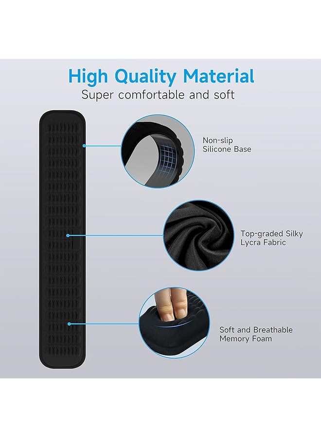 erorex Keyboard Wrist Rest Soft Memory Foam Wrist Support For Keyboard Keyboard Hand Rest Pad For Wrist Pain Relief Keyboard Wrist Guard For Long Hours Of Work Gaming Studying - Image 4