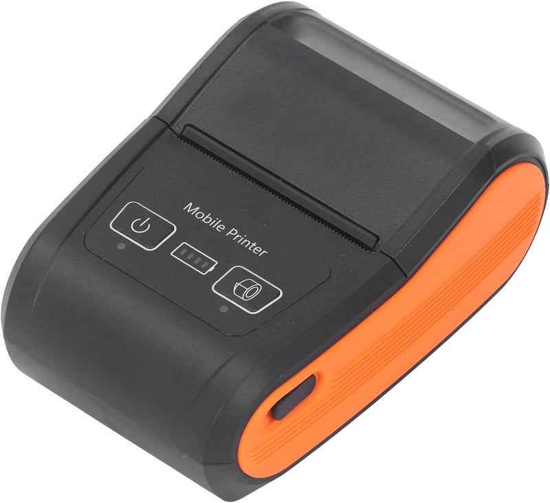 Yunseity Thermal Label Printer, Mini BT 203DPI 90mm / s Portable Receipt Printer for Supermarket Restaurant, Ergonomically Designed with Comfortable Grip - Image 2