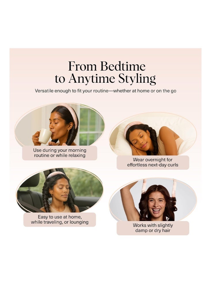 KOEC Heatless Hair Curler-Heatless Curling Set, Rollers for Heatless Curls, Hair Curler No Heat, Heatless Curler, Overnight Curls with Overnight Blowout Rods - Sunset Tie Dye - Image 5