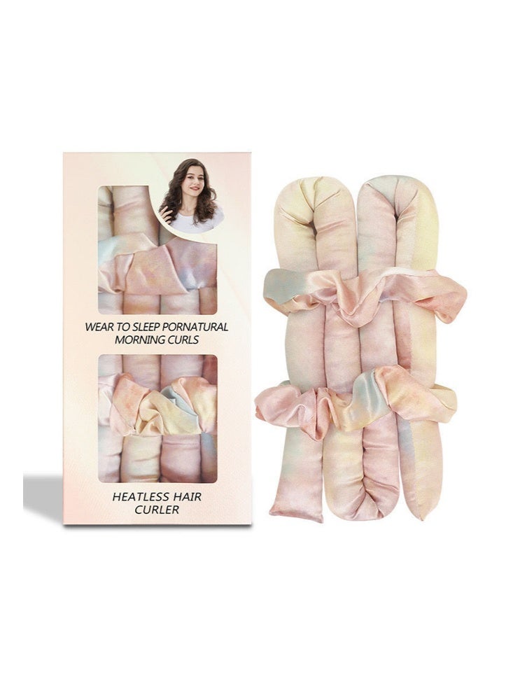 KOEC Heatless Hair Curler-Heatless Curling Set, Rollers for Heatless Curls, Hair Curler No Heat, Heatless Curler, Overnight Curls with Overnight Blowout Rods - Sunset Tie Dye - Image 1