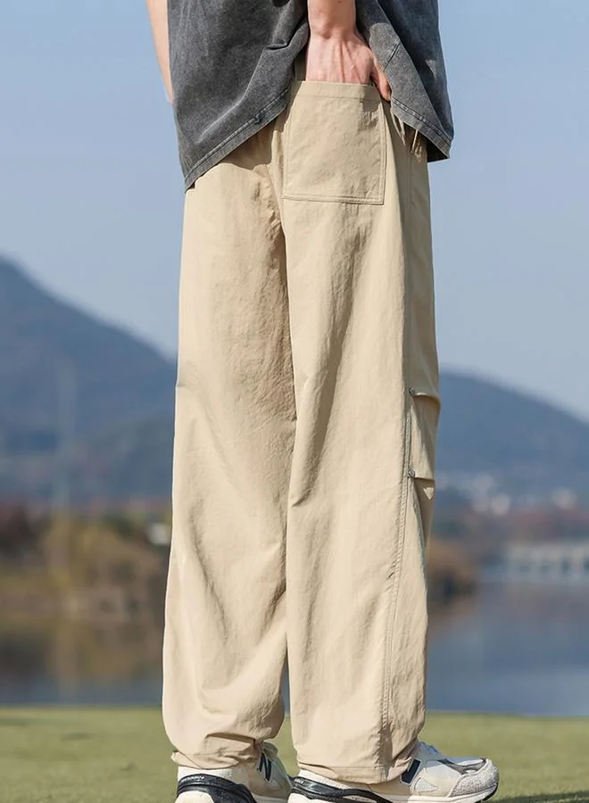Take Two  Men Beige Parachute Pants for Men | Best Price UAE