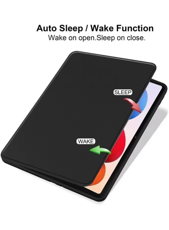 VKL Compatible with XiaoMi Redmi Pad 2 Pro 12.1 Inch 2025 Case,360 Degree Swivel Stand Folio Flip Smart Tablet Cover with Auto Sleep/Wake (Black) - Image 2