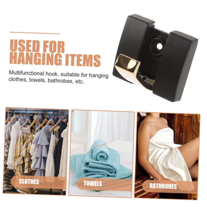 Stainless Steel Over Door Towel Hook Invisible Hanger For Bathroom Durable - Image 5