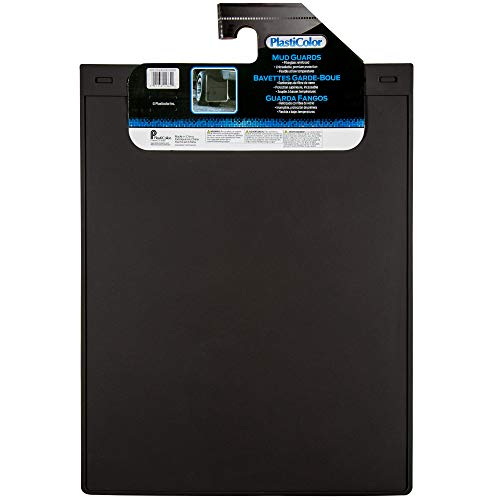 Plasticolor 001860R01 18 by 24 inch Plain Black Mud Guard Set of 2 - Image 3