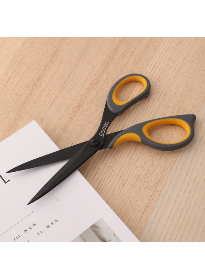 Deli E77757 Scissors 鈥?210mm, Grey, Stainless Steel Blade, Ergonomic Handle, Super Soft Grip for Comfortable Use - Image 3