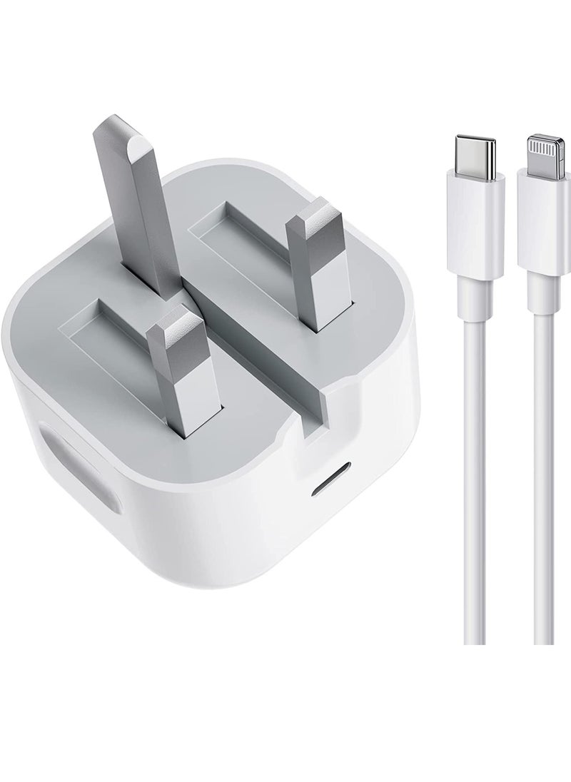 Generic 1Pack iPhone USB C Fast Charger, [Apple MFi Certified] 20W PD Type C Power Block Wall Charger Plug Adapter with 6.6FT USB-C to Lightning Cable Compatible with iPhone 14 PRO MAX  - Image 2