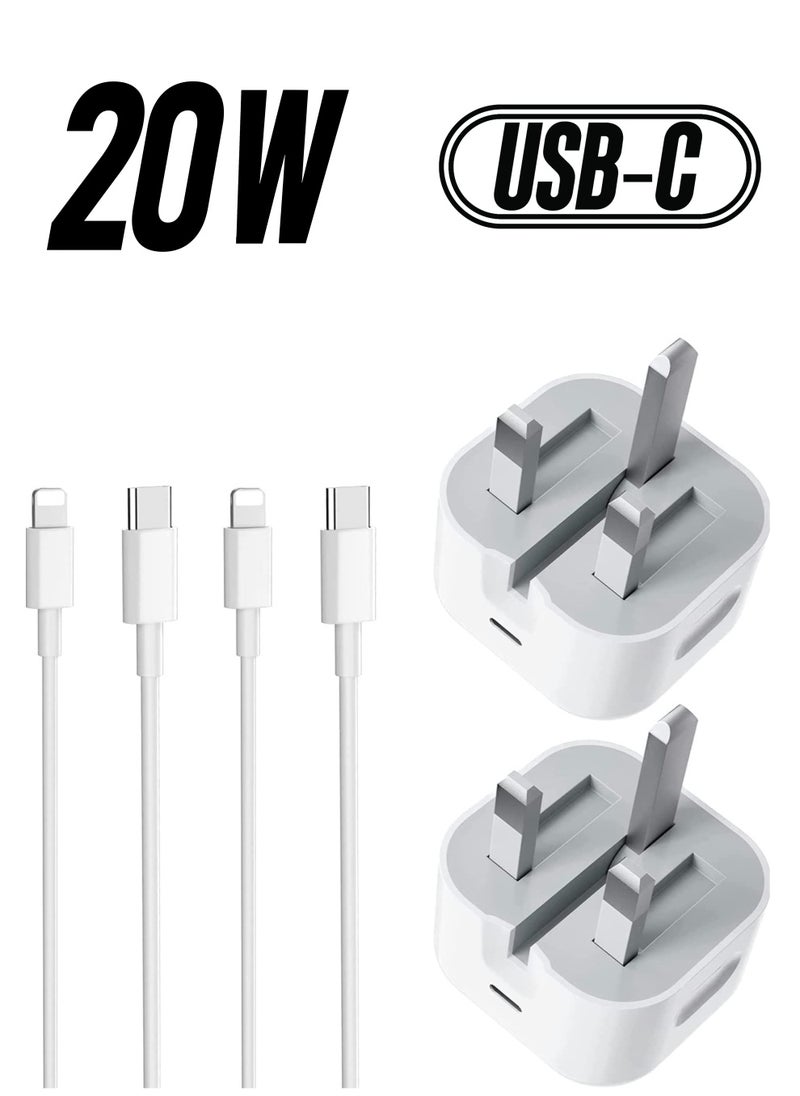 Generic 1Pack iPhone USB C Fast Charger, [Apple MFi Certified] 20W PD Type C Power Block Wall Charger Plug Adapter with 6.6FT USB-C to Lightning Cable Compatible with iPhone 14 PRO MAX  - Image 1