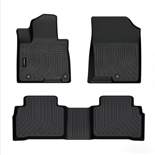 Auxko All Weather Floor Mats for 2026 2025 2024-2022 Hyundai Tucson Gasoline TPE Liners Set Tucson Accessories All Season Guard Odorless Anti-Slip Floor Mats for 1st & 2nd Row - Image 2