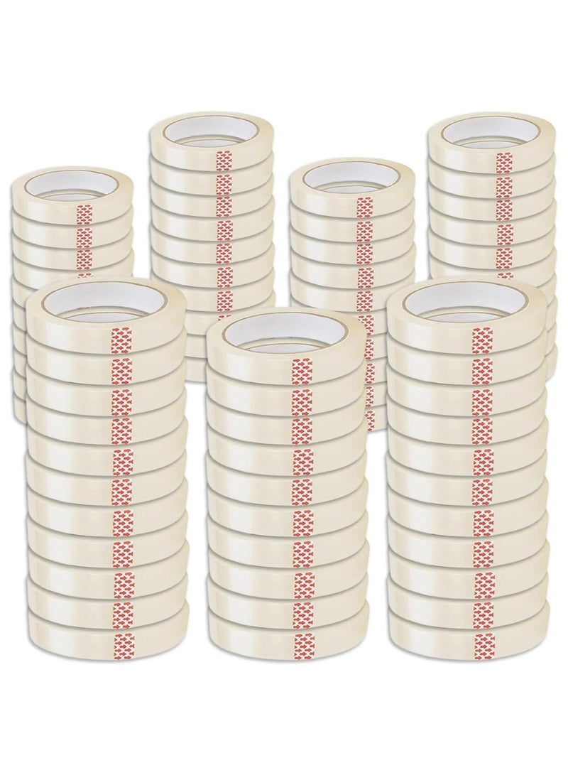 MARKQ [Pack of 72] Clear Packing Tape - 1 inches x 50 yards Strong Heavy Duty Packaging Tape for Sealing Parcel Boxes, Moving Boxes Houses, Large Postal Bags, Office Supplies  - Image 1