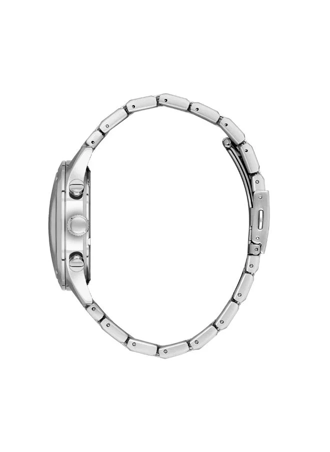 Slazenger SLAZENGER SL.9.2399.2.02 Men's Multi Function Display Watch & Metal Strap Silver