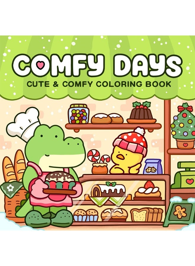 Sweet Life Children's Doodle Book, Comfy Days: Coloring Book for Adults and Teens Featuring Super Cute Animal Characters in Cozy Hygge Moments for Relaxation (Cozy Spaces Coloring) Perfect for School, Students, Stationery, and Learning Supplies  - Image 2