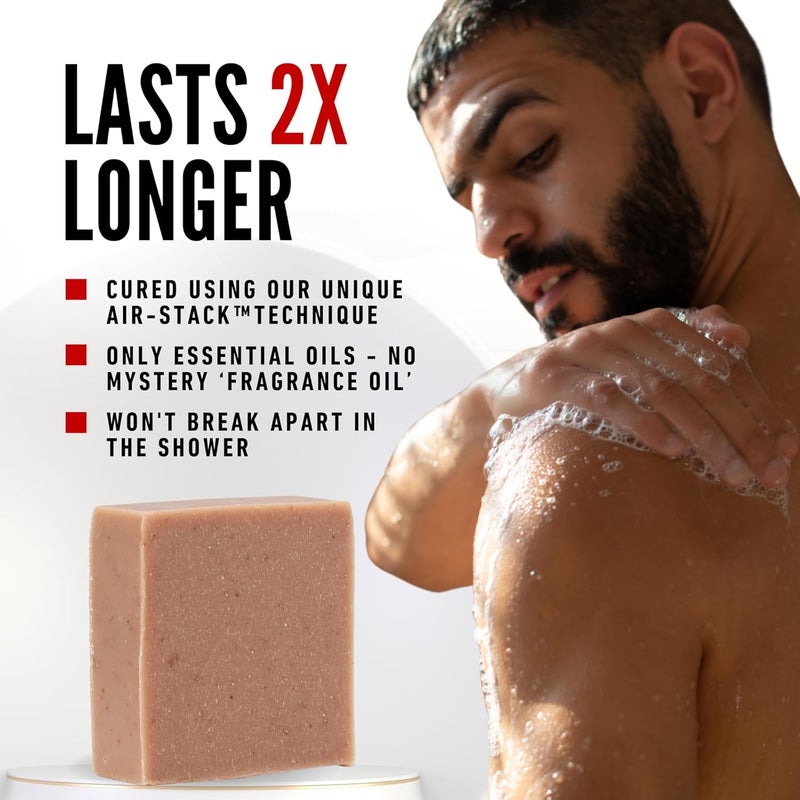 The Black Stuff All Natural Bar Soap for Men Handmade Cold Process Soaps with Organic Ingredients and Essential Oils Mens Soap for Daily Use Black Stout Body Soap - Image 3