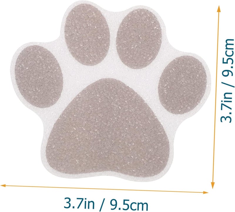 Homoyoyo 10pcs Non Slip Paw Design Stickers for Bathtub Floor Self Adhesive Decals for Smooth Surfaces for - Image 2