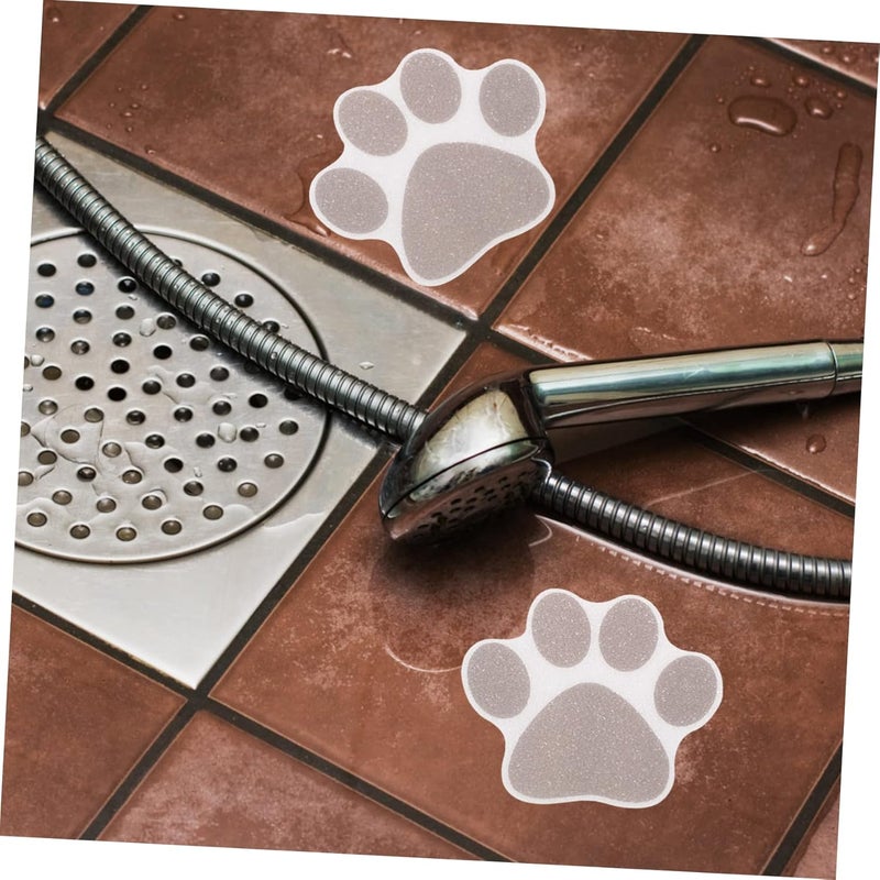 Homoyoyo 10pcs Non Slip Paw Design Stickers for Bathtub Floor Self Adhesive Decals for Smooth Surfaces for - Image 3