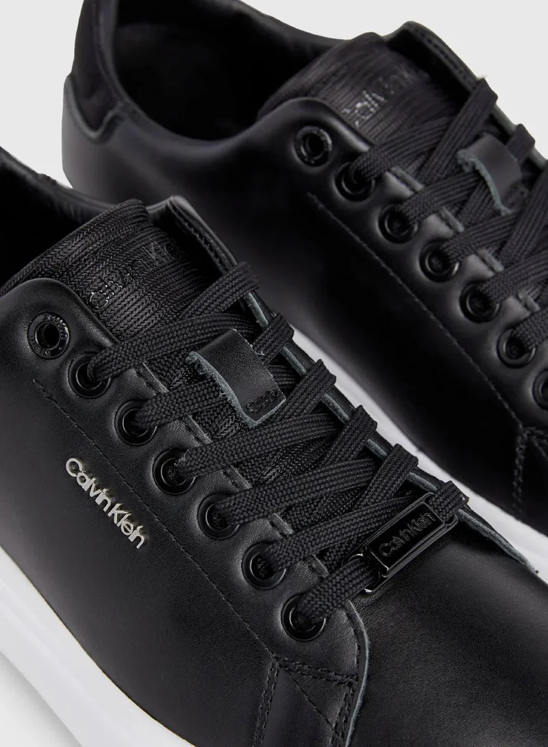 Calvin Klein Black Leather Trainers for Women | Best Price UAE